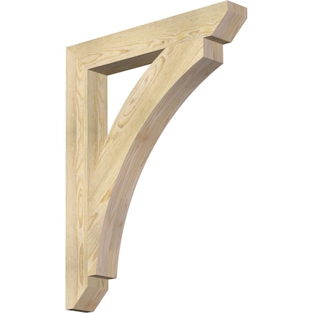 Ekena Millwork Thorton Slat Rough Sawn Bracket, Douglas Fir, 4"W x 28"D x 36"H BKT04X28X36THR06RDF